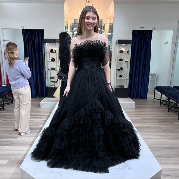 Sherri Hill Black Ballgown #55323 - Picture 10 of 11